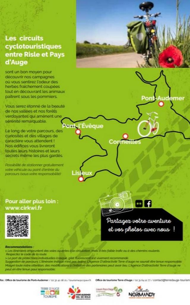 Parcours Cyclotourisme Entre Risle Et Pays D'auge Authentic Lisieux Normandie Verso