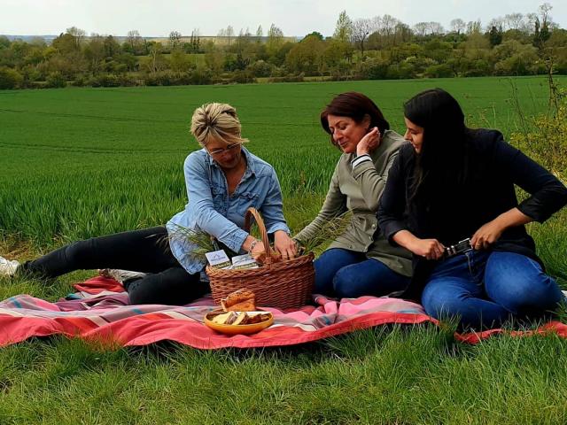 Pause gouter à la campagne